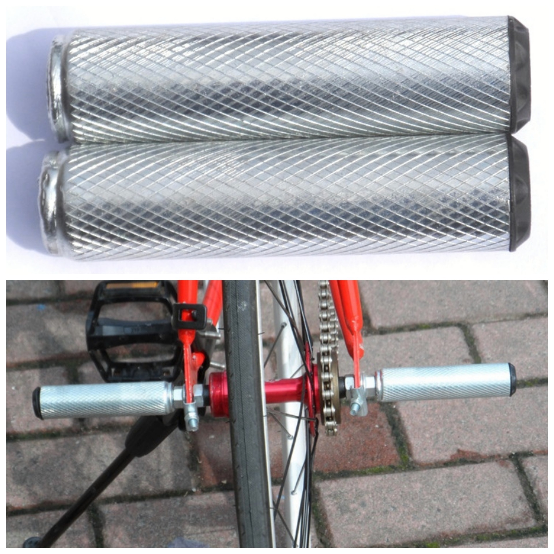 新款25mm粗优质自行车/单车脚踏杆/脚柱/放脚支架/火箭筒/附杠