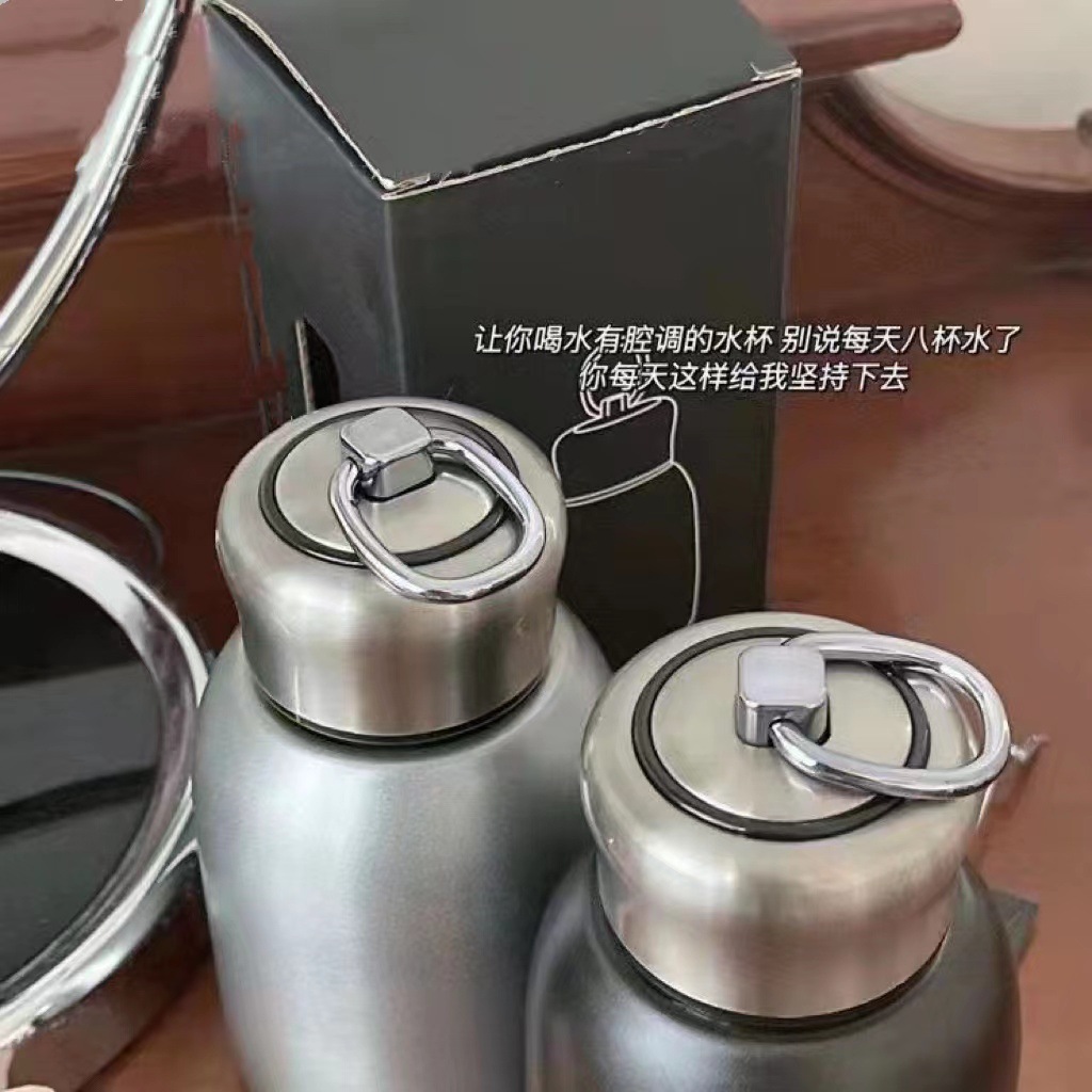 German Foreign Trade Tail Goods Double Vertical Flat Replacement Type 304 Stainless Steel Vacuum Cup Little Chubby One Piece Dropshipping Portable