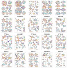 RPS801-831跨境彩虹棱镜静电玻璃贴炫彩鸟类防撞贴suncatcher窗贴