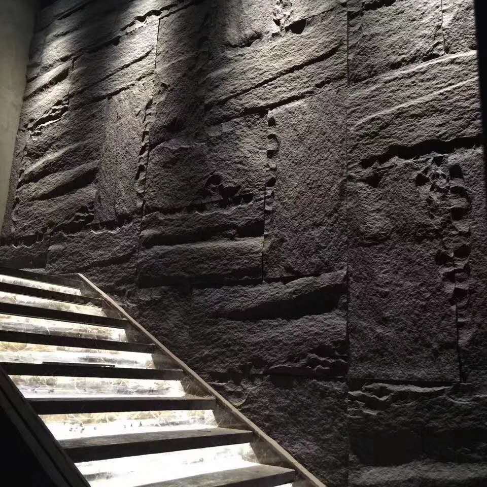 槃古轻质文化石pu石皮树脂岩壁人造石别墅庭院客厅仿真石材背景墙