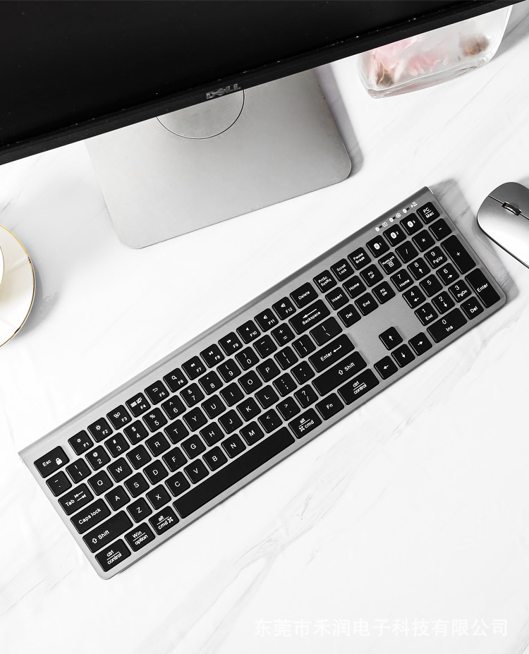 双系统type-c充电蓝牙键盘 适用于苹果macbook一体机无线电脑键盘