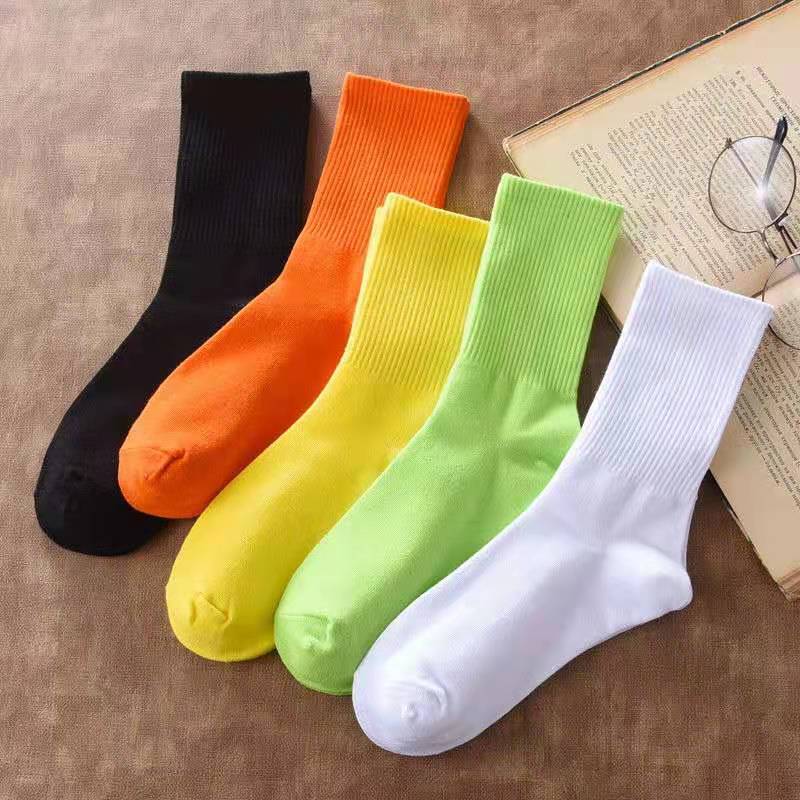 Men's and Women's Ins Fashion High-Top Cartoon Long Tube Couple Sports European and American Street Sesh Spring and Summer Fashion Products Popular Basketball Socks