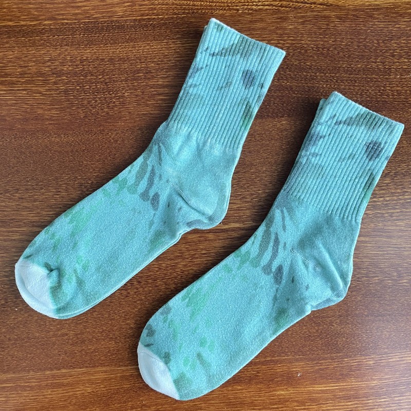 扎染男士棉休闲时尚潮流袜子批发原单尾货库存处理