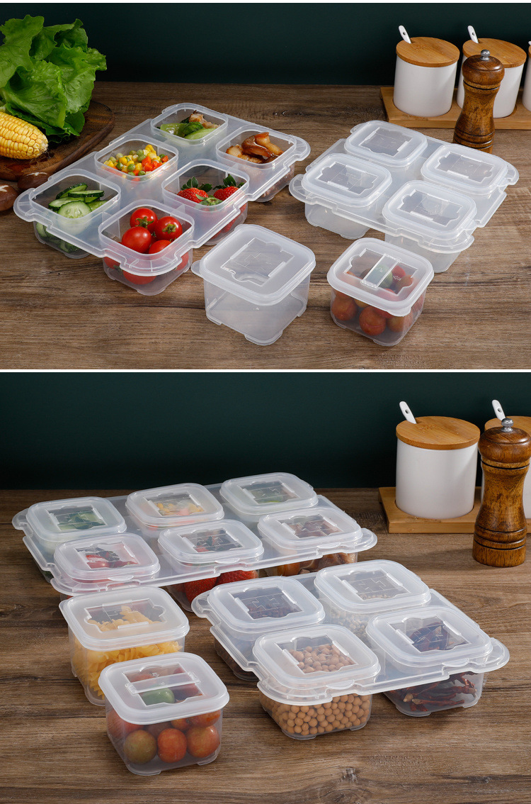 食品留样盒五个装酒店餐馆餐厅学校幼儿园食堂塑料食物菜品