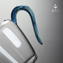 匠不二高档玻璃公道杯加厚耐热透明茶水分茶器功夫茶具配件倒茶器