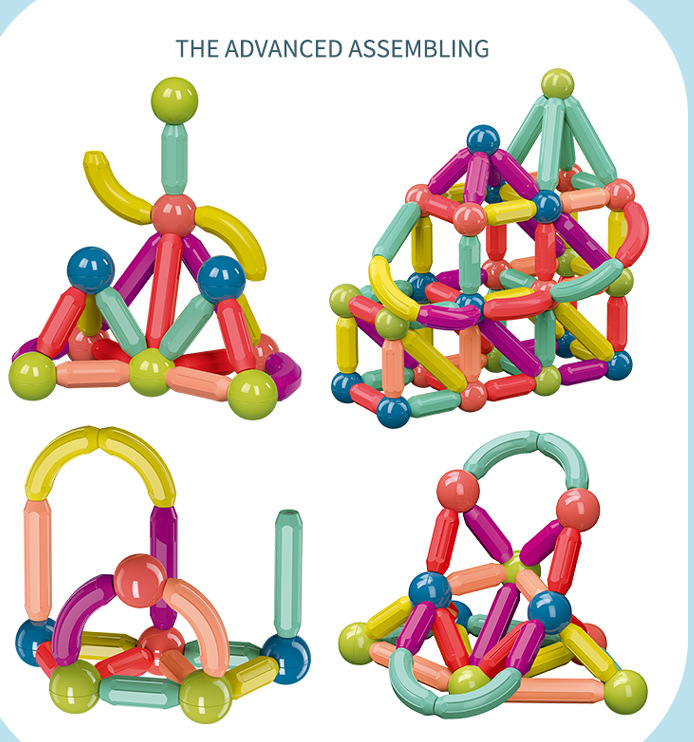 跨境磁力棒儿童早教益智玩具智力开发百变造型男女孩拼装磁力积木
