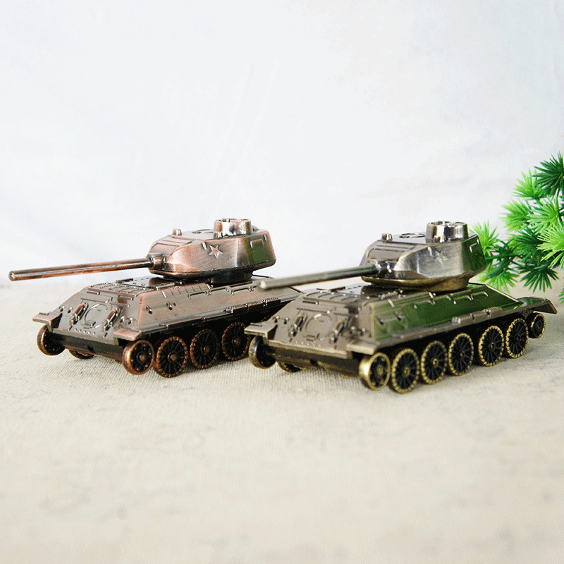 T34 Think Tank Model Alloy Metal Made Wheels Rotatable Children's Gift Gift Elementary School Toy