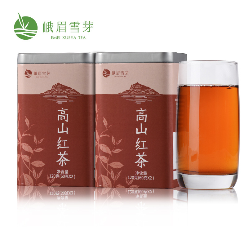 峨眉雪芽 红茶240g(120gx2)四川峨眉山自饮实惠罐装-阿里巴巴