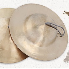 纯铜锣拨7-12寸专业青铜钹二帽川钹民乐铜波黑擦大帽镲乐器大顶钹