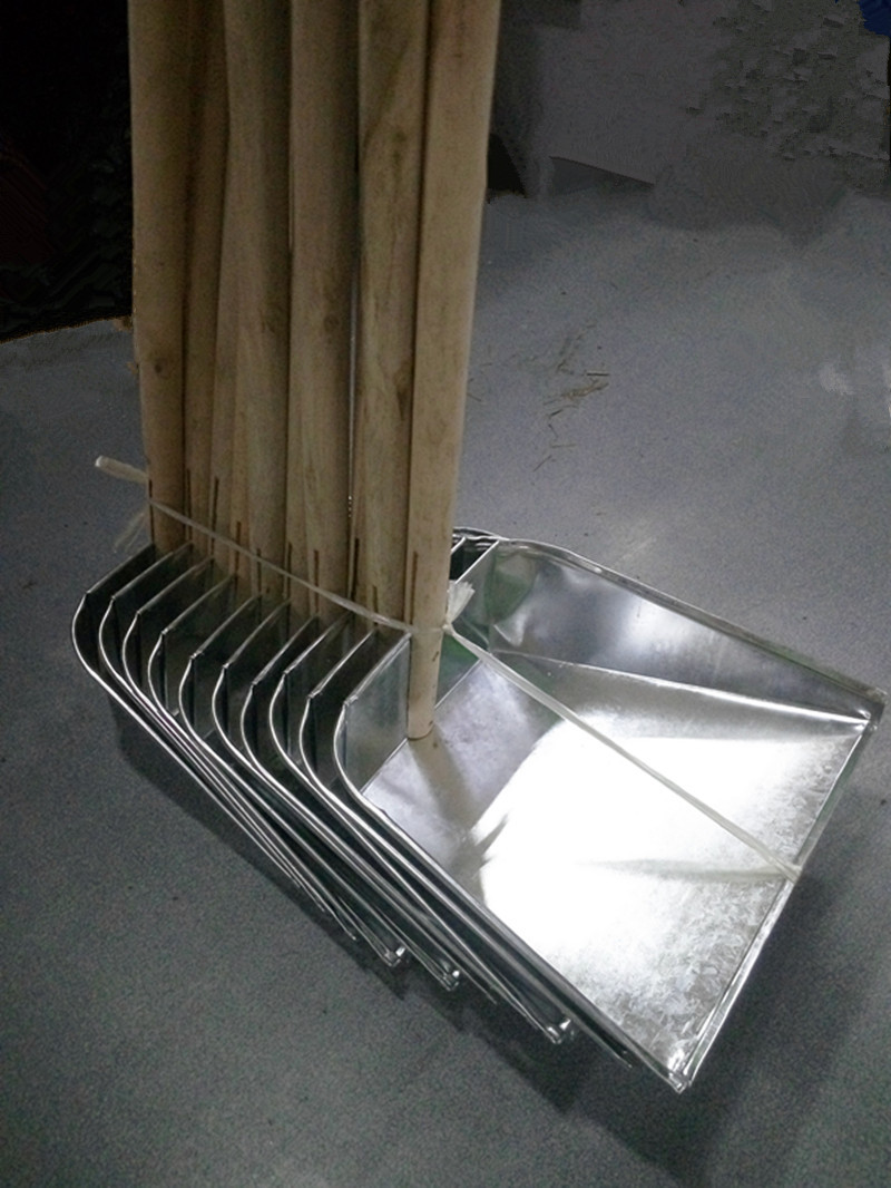 批发长木柄学校环卫物业车间工厂结实加厚铁簸箕垃圾铲铁畚斗户外