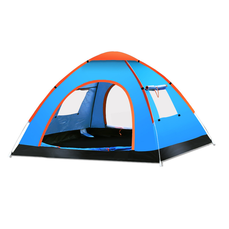 outdoor tent portable folding automatic 3-4 people outdoor camping full set beach camping park tent