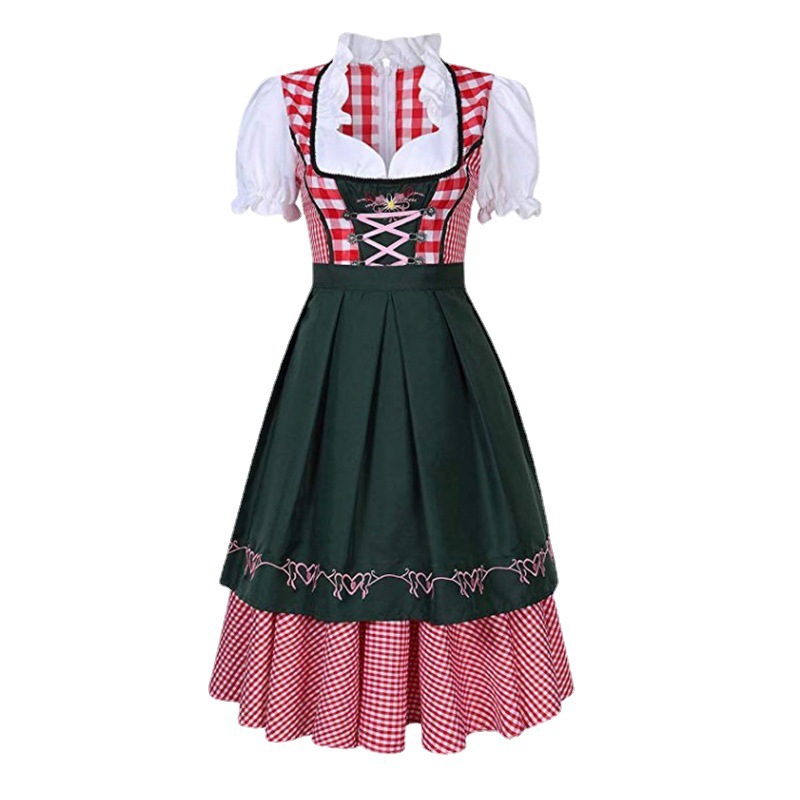 巴伐利亚传统民族服饰连衣裙德国慕尼黑啤酒节dirdl dress xxl