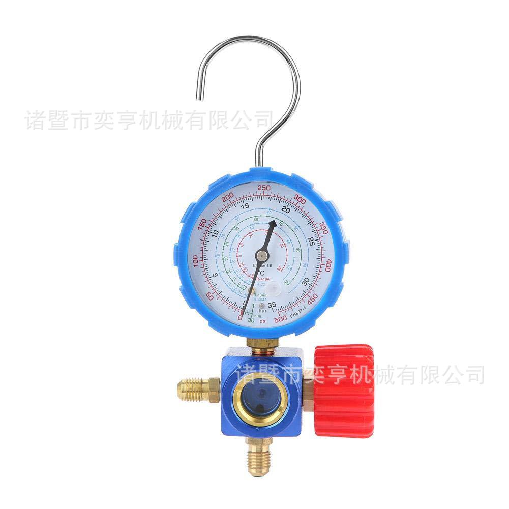 加氟表制冷剂充注压力表空调流形接头集压力表和阀门500psi 35kgf