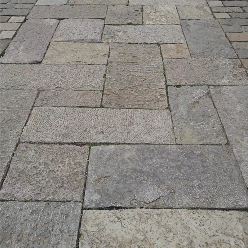 老石条旧石板 庭院毛石板老石板铺路 石茶台公园地砖踏步石