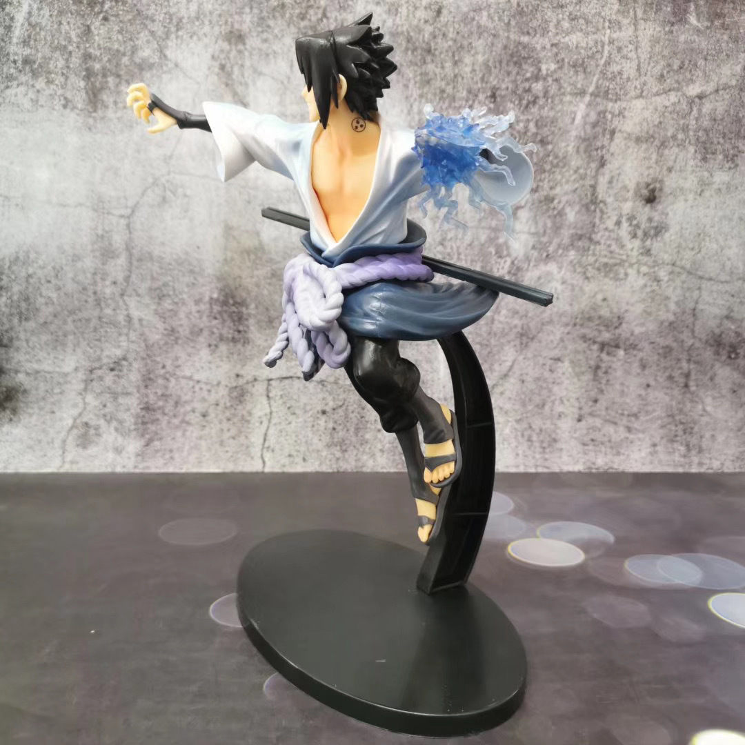 火影忍者 千鸟 宇智波佐助 战斗版 盒装手办公仔摆件模型