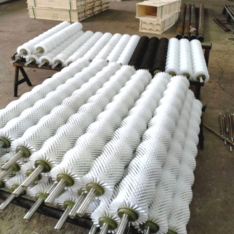 工业毛刷辊滚筒刷玻璃清洗机筛沙机毛刷厂家圆柱刷空心毛刷轮