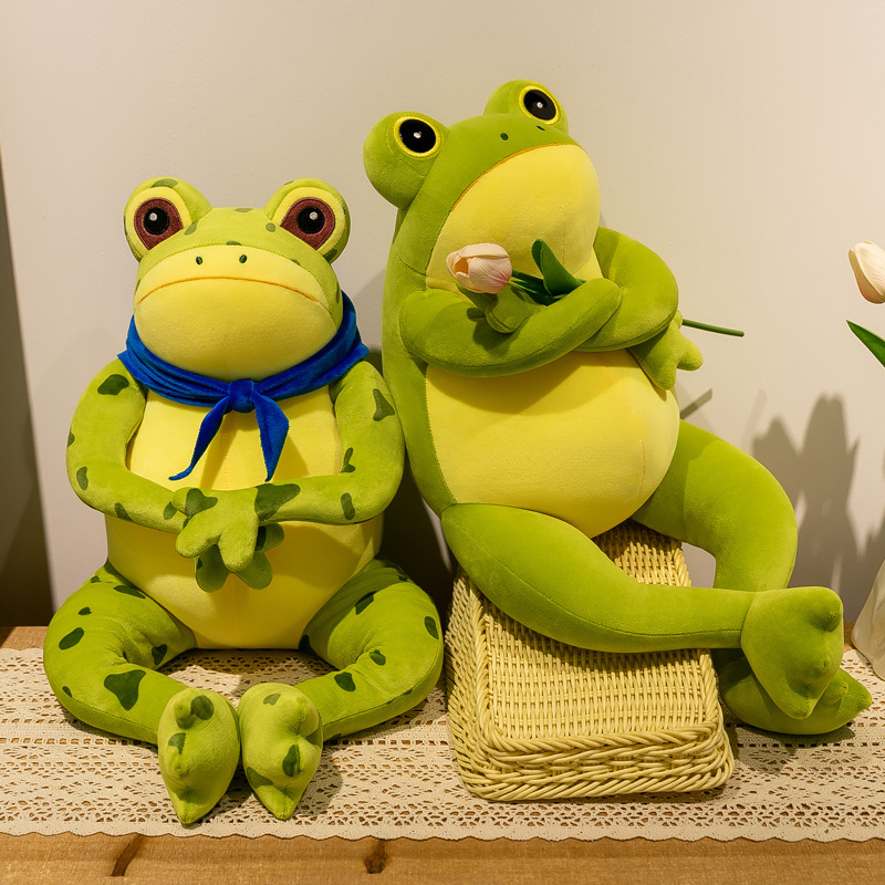 New Cute Lonely Frog Plush Toy Frog Soothing Doll Cartoon Couple Doll Gift Wholesale