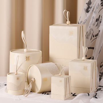 轻奢绒布手提伴手礼礼盒结婚喜糖盒生日礼品盒宴会送礼包装盒现货