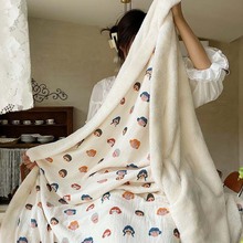 A类纯棉三层纱布毛巾被四季通用云朵毯单人全棉空调盖毯薄被子