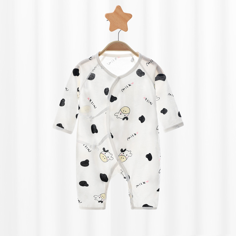 Zh004 Newborn Summer Thin Baby Infant Monk Clothing Baby Romper Long Sleeve Cotton Jumpsuit Romper Baby Clothes