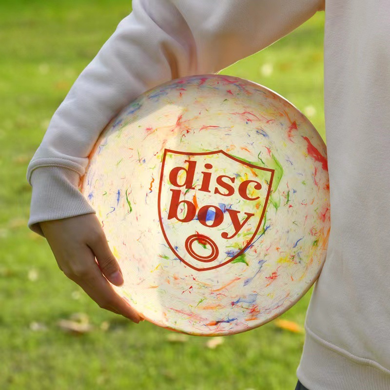 Standard PE Event Frisbee Group Building Camping in Stock Wholesale Frisbee Boys Extreme Frisbee Recycled Color Graffiti 175G