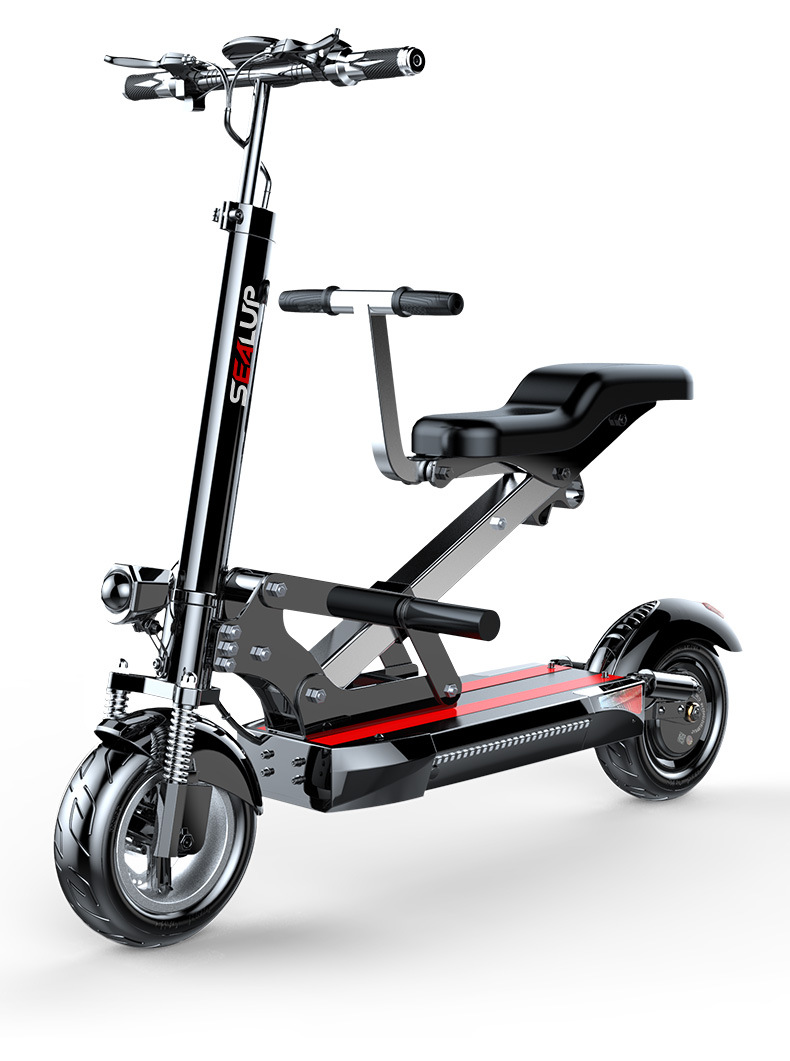 希洛普电动车成人迷你折叠便携电动车代步两轮家用亲子电动滑板车