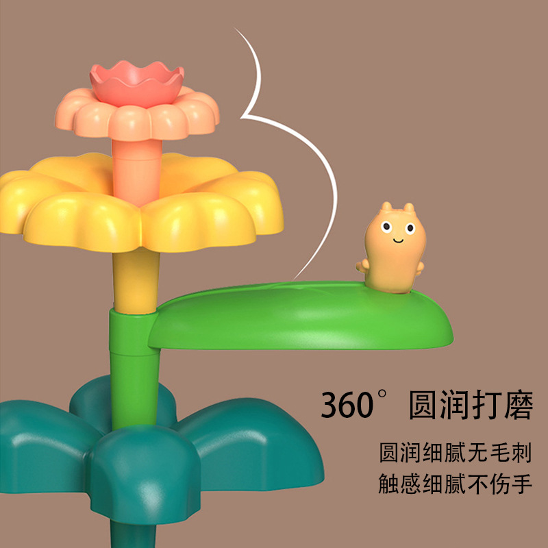 [Habit Bear] Children's Manual Insertion Variety Garden Puzzle Large Particles Suit Plastic Toys One-Piece Delivery