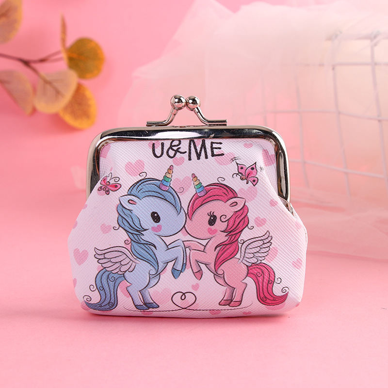 2023 New Cartoon Coin Purse Mini Bag Key Case Unicorn Cartoon Gift Children Coin Shell Bag