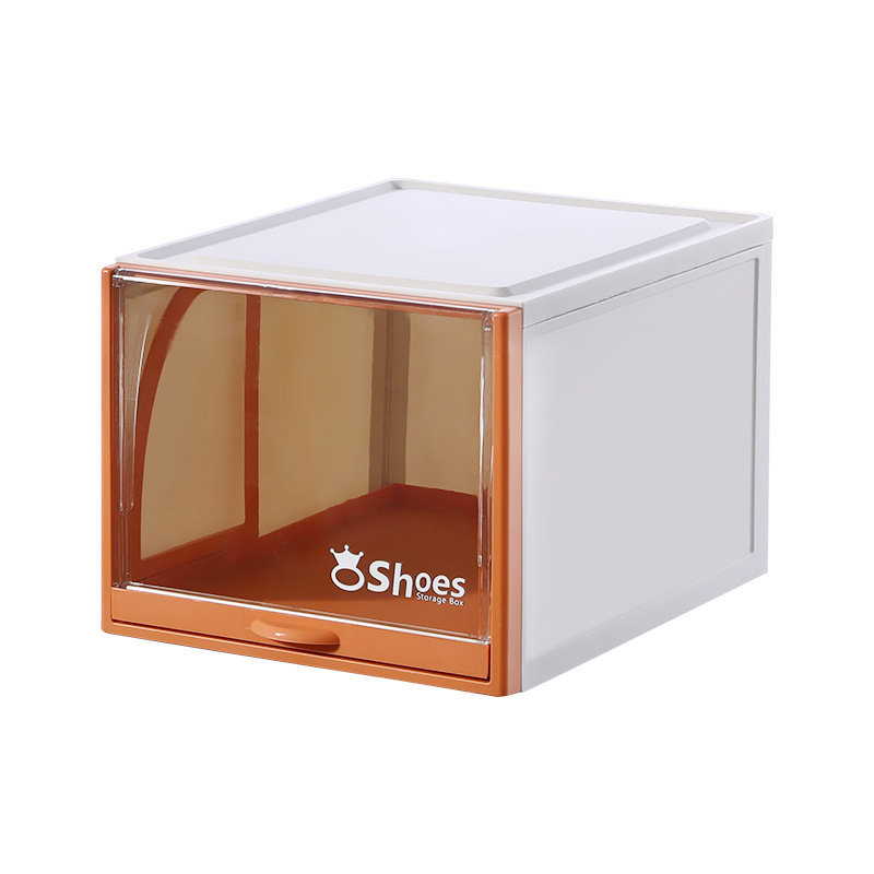 Transparent Plastic Shoe Box Drawer AJ Shoes Storage Box Anti-Oxidation Ball Shoe Cabinet Stackable Shoe Rack