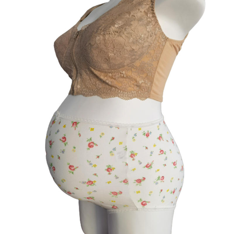 孕妇内裤无痕高腰大码托腹提臀孕期纯棉高弹透气大码女士三角内裤