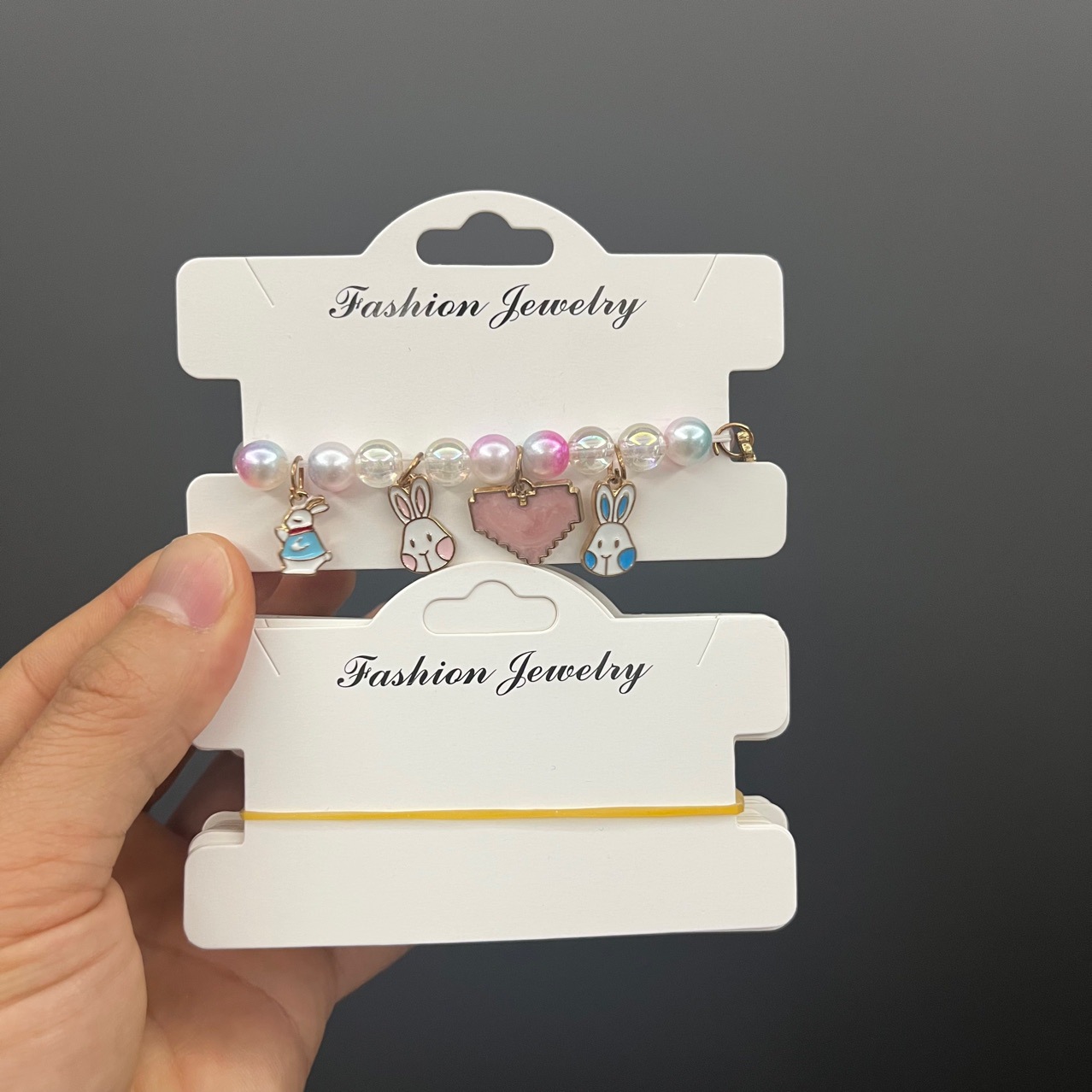 kp914fashion jewelry英文手链包装卡片项链卡头发圈发夹吊牌卡纸