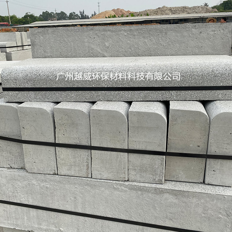 水泥路沿石 仿石材路侧石 芝麻灰路边石规格 广西南宁 市政路缘石