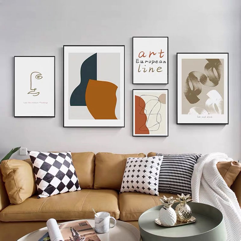 墙画装饰画客厅卧室楼梯简约现代墙上餐厅壁画组合沙发背景墙挂画