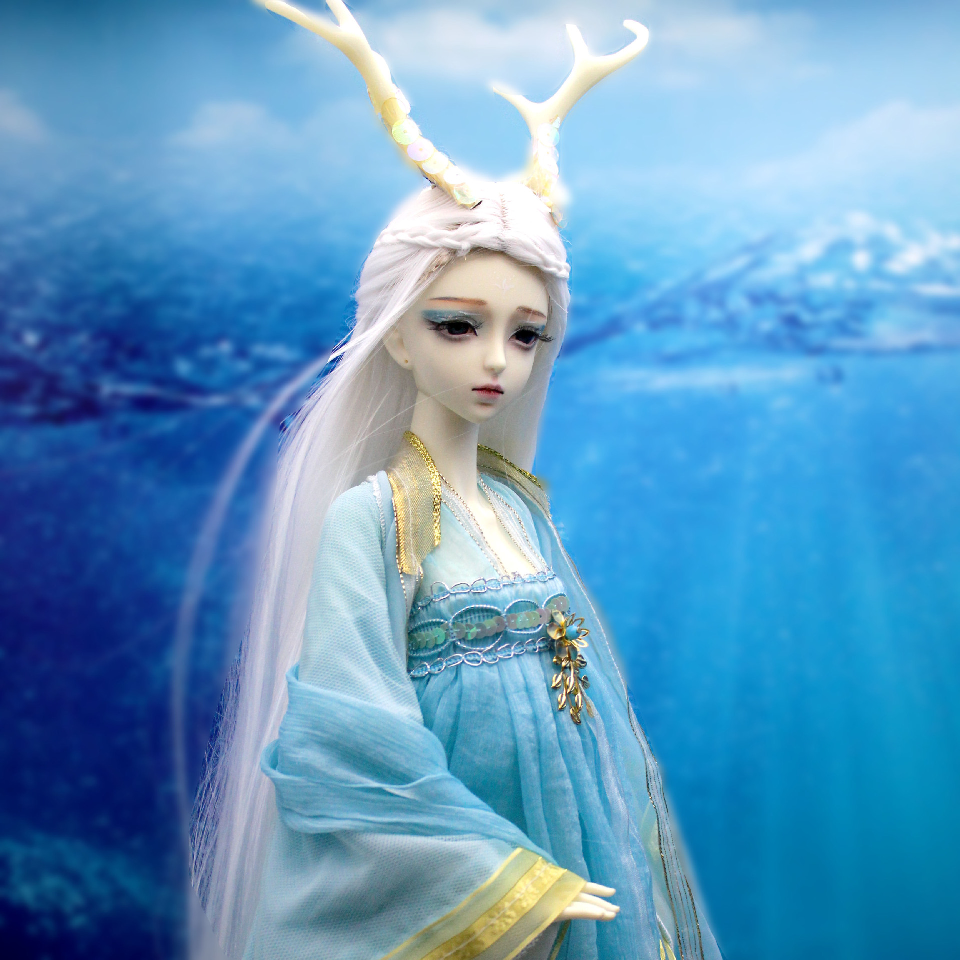 bjd古装娃娃龙女sd正版换装古代仙子改妆玩具儿童女孩礼物洋娃娃