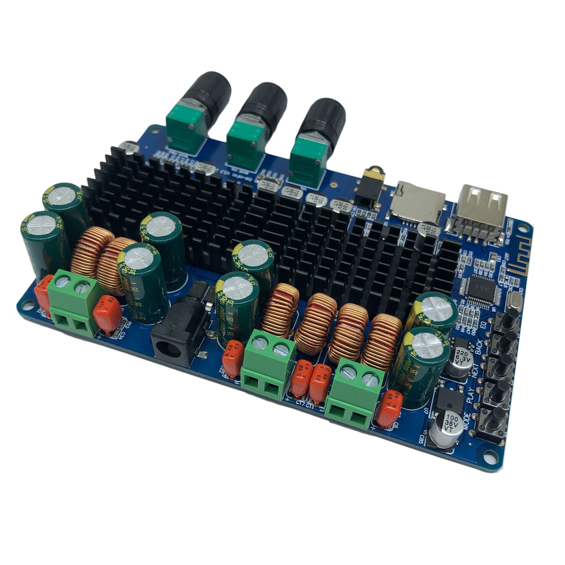 三五电子蓝牙usbtf解码21声道数字功放板21数字功放板hf41