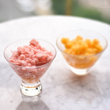 创意韩版ins风玻璃甜品杯冰淇淋杯子 冰沙杯奶昔杯雪糕冷饮甜品碗