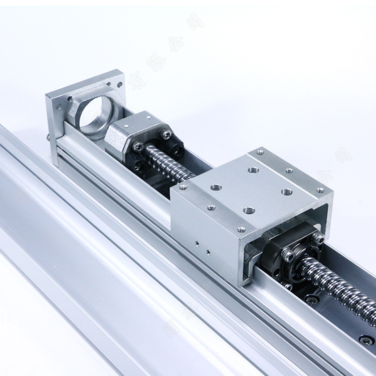 高精密线性直线导轨光轴电动滑台组件厂家直供滚珠丝杆滑台模组