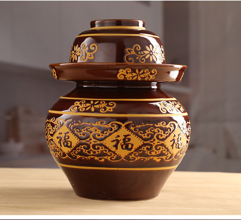 土陶泡菜坛子家用加厚密封酸菜坛子老式陶瓷腌菜坛传统酸菜缸容器