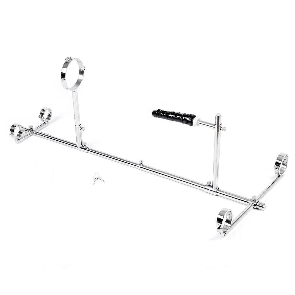 不锈钢阳具架子插销锁手脚铐项圈拘束架男女狗奴 另类情趣用品