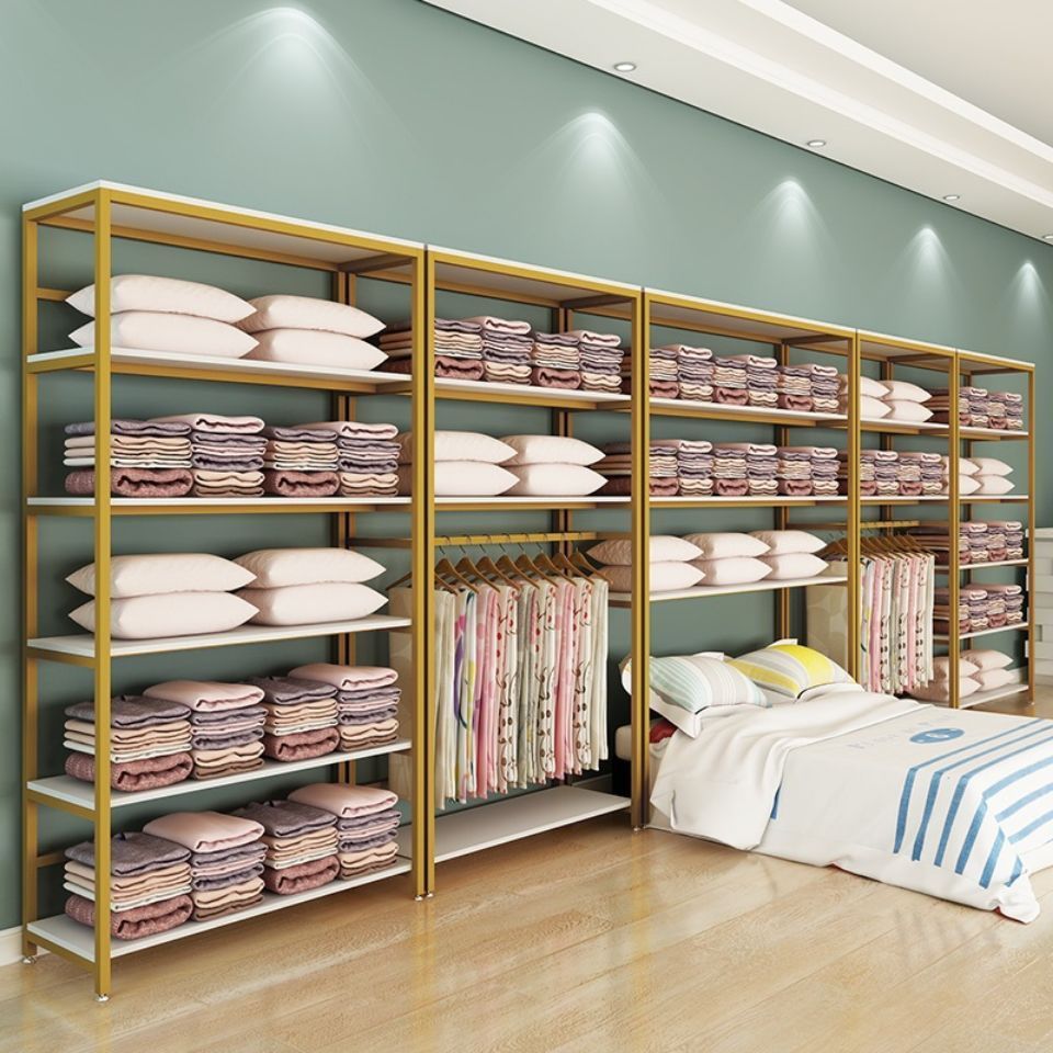 家纺店货架展示架四件套陈列柜被芯枕芯布料展柜床上用品货柜