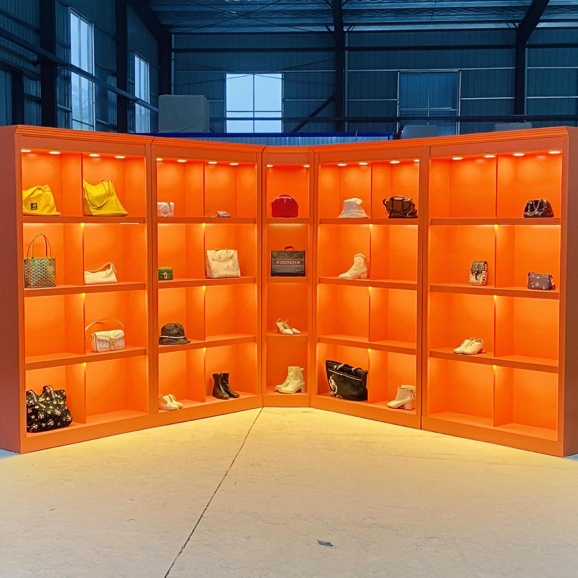 包包展示架女士包挎包背包手提包箱包展柜包包直播背景柜子