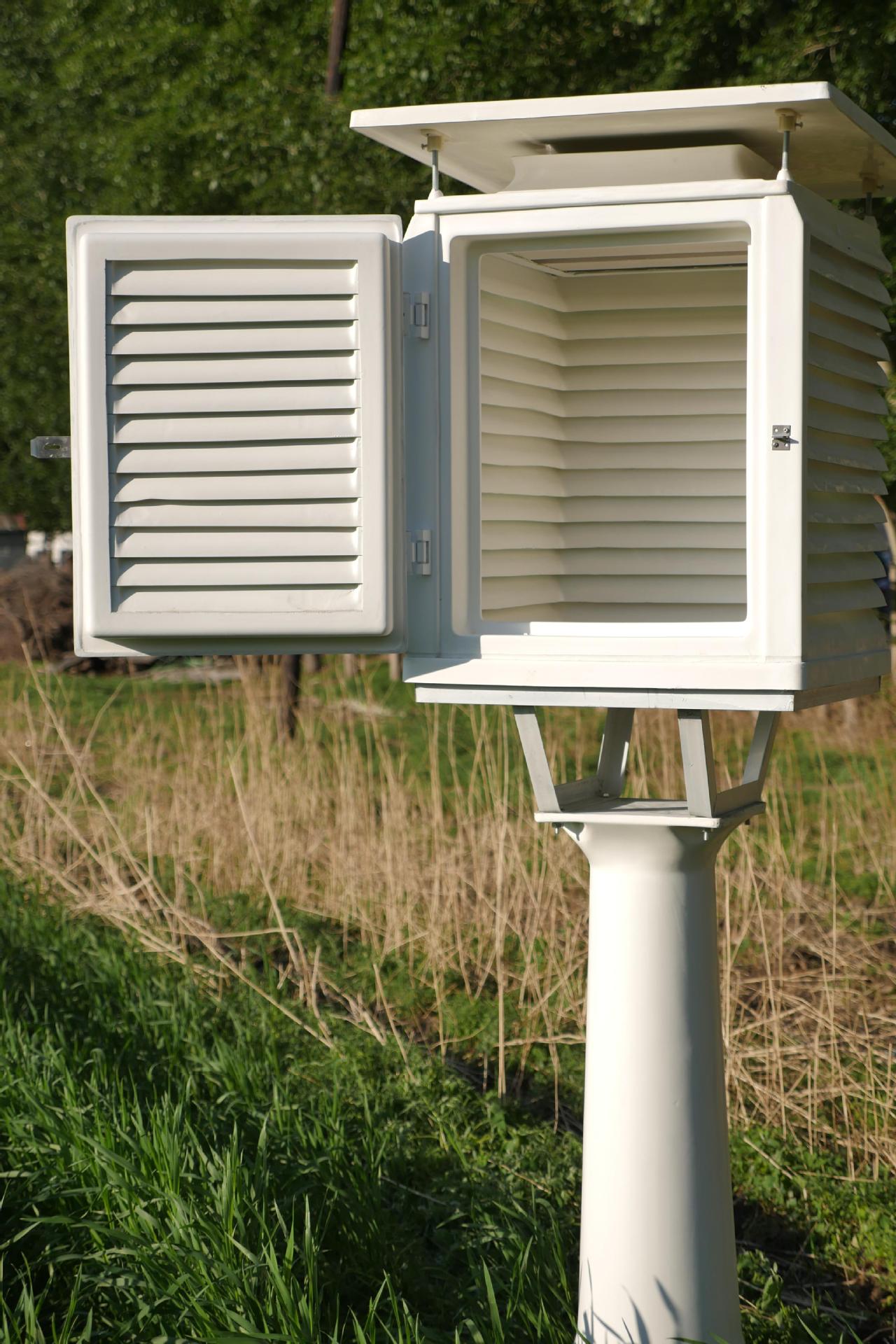 水位仪器干湿球温度计华禹牌bb-1玻璃钢百叶箱全套可带温度计