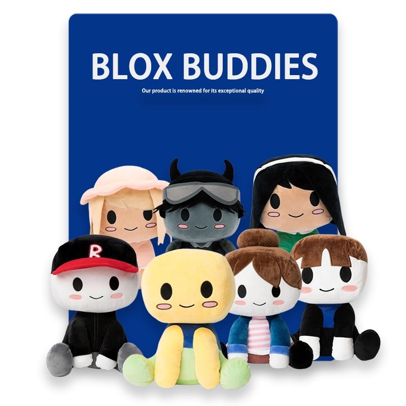 跨境爆款现货棒球宝宝blox buddies毛绒玩具公仔周边绒人偶玩偶