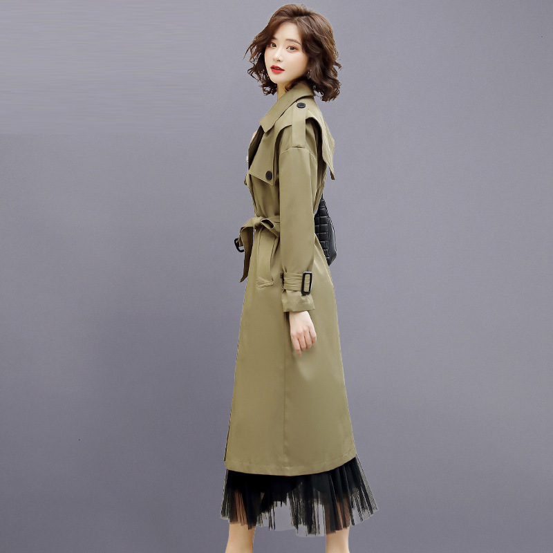 风衣女中长款英伦风2022年春装新款气质流行春秋长款过膝大衣外套