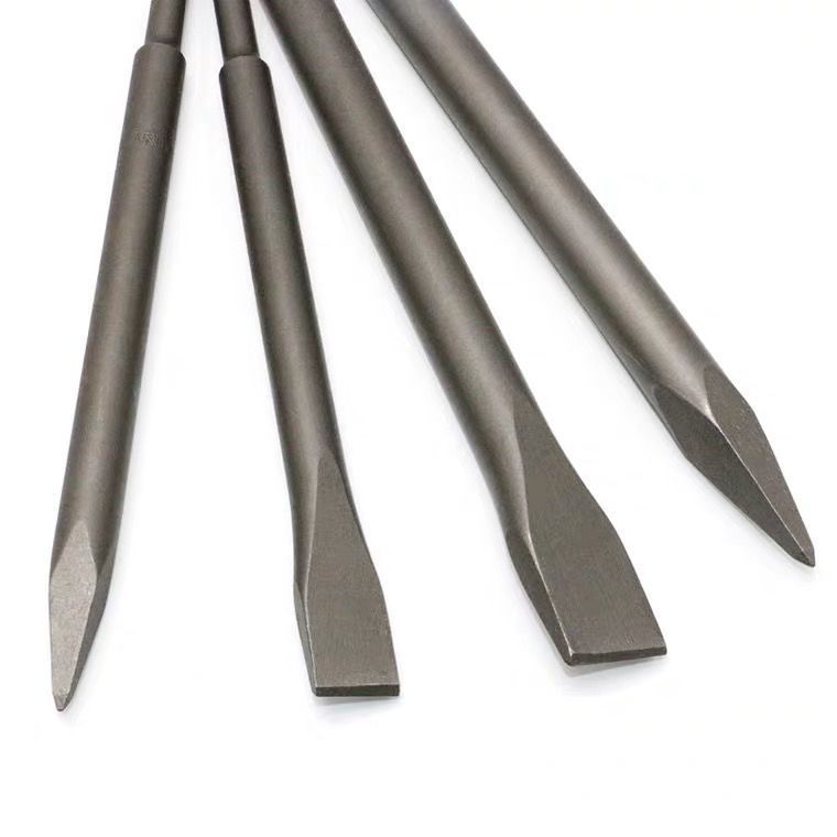 五坑电镐凿子 电锤尖凿扁凿镐钎18*280-800墙槽混凝土墙钻头