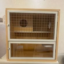 实木龙猫柜笼子多层别墅蜜袋鼯兔子仓鼠松鼠木制生态板柜笼饲养箱