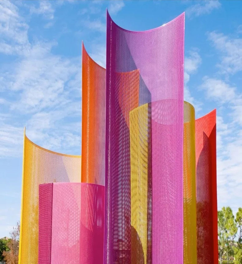 不锈钢网格雕塑城市公园雕塑广场景观造型美陈铁艺镂空雕塑