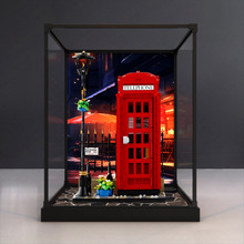 亚克力透明展示盒合金框防尘罩适用IDEAS乐高21347伦敦红色电话亭