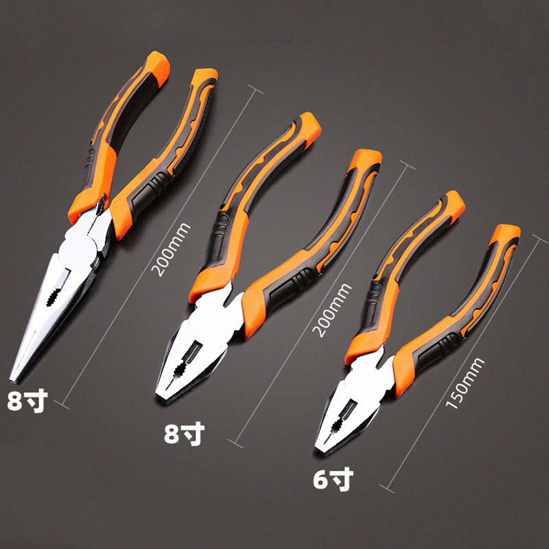 Industrial Grade Vice Electrical Dedicated Scissors Steel Wire Diagonal Pliers Hand Tool Household Multi-Functional Steel Wire Pointed Pliers