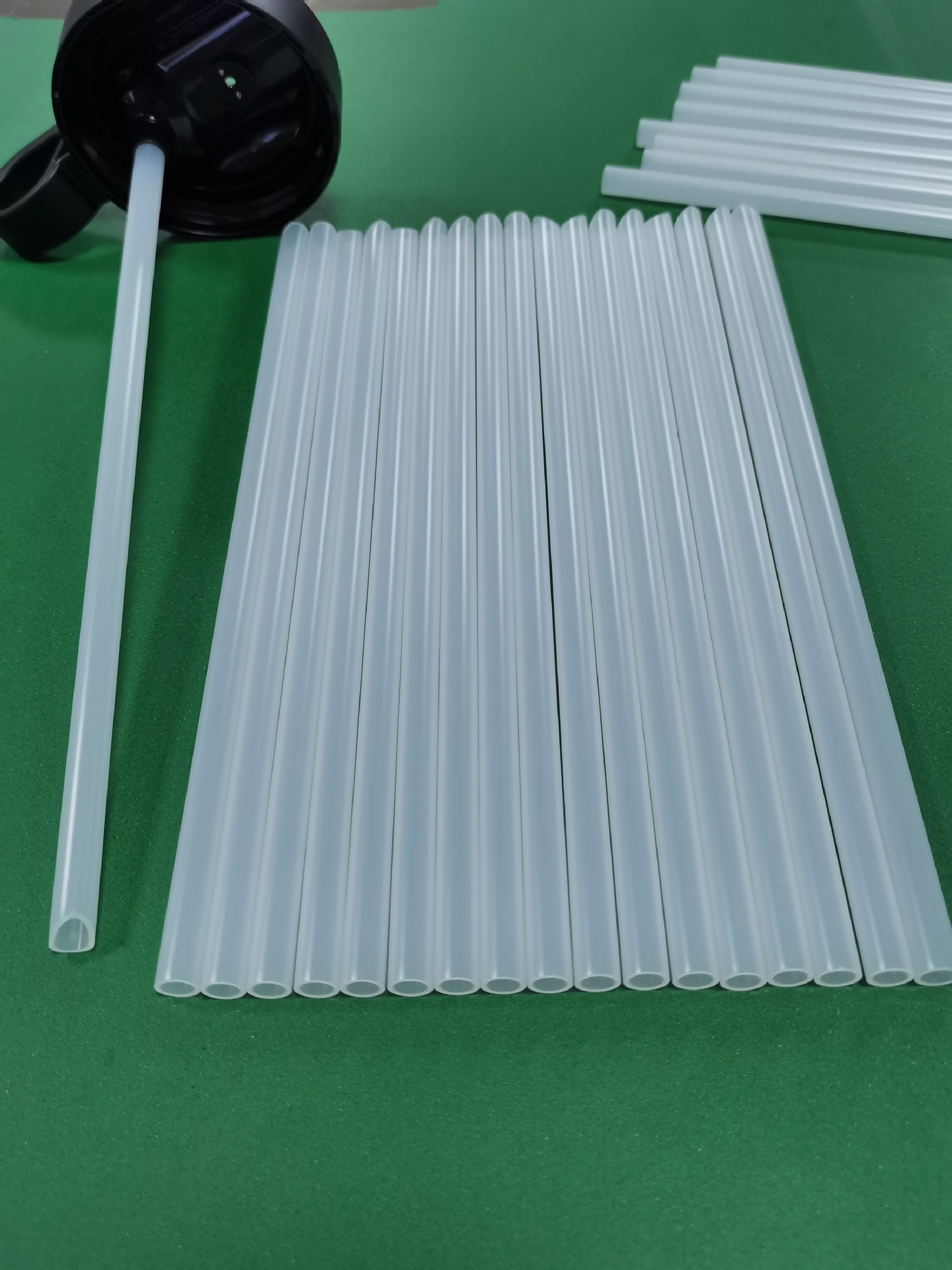 pe透明管食品级 运动水壶吸管杯配件 8mm斜口平口吸管 厂家定制